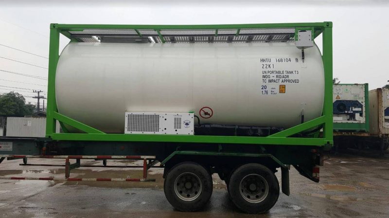 Refrigerated (Reefer) ISO Tank - Food Grade - Insulated Stainless steel tank with glycol cooling