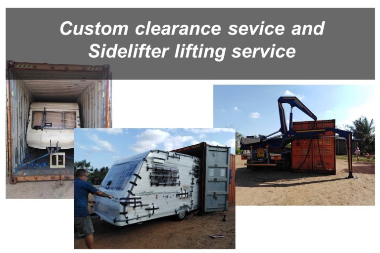 Custom Clearance And Sidelifter To Lift Cargo Container | ThaiReefer Group