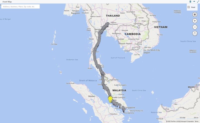 thailand - singapore cross border reefer trucking