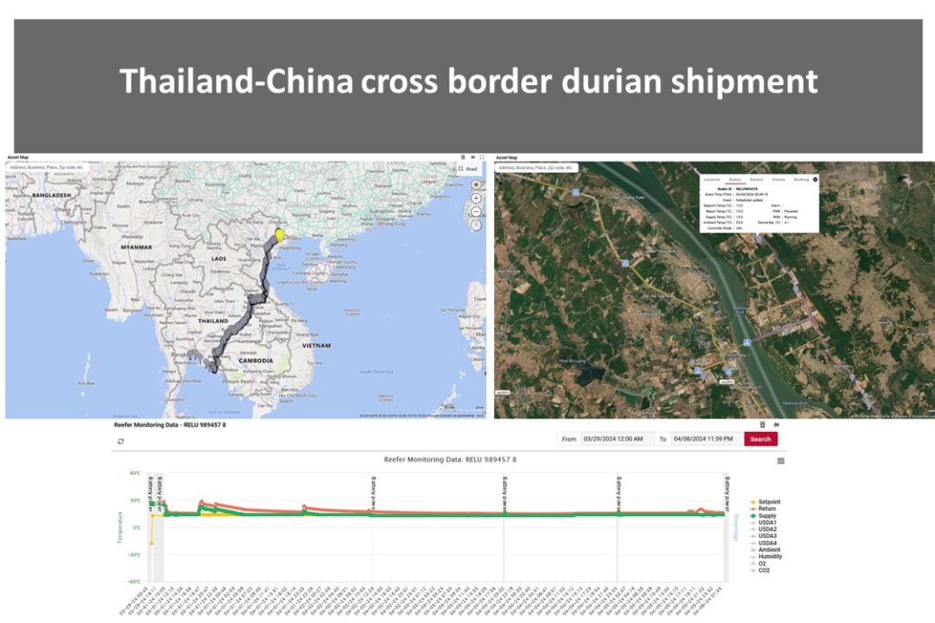 thailand - china crossborder durian shipment