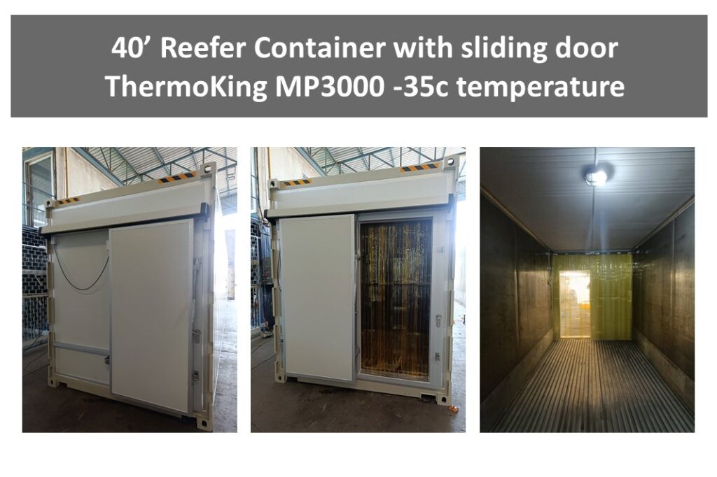 40' reefer container with sliding door