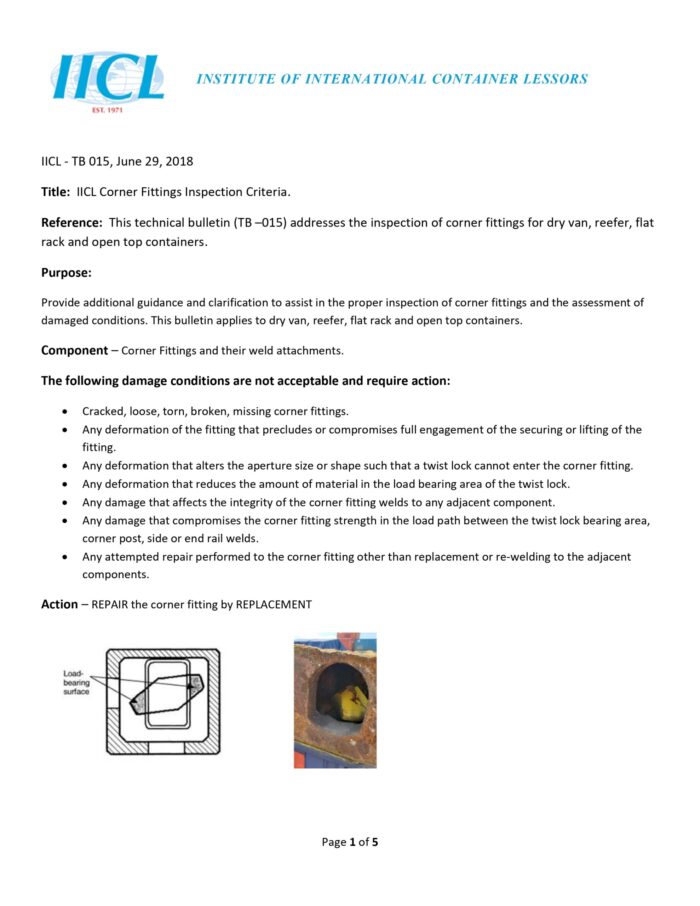 shipping container corner casting